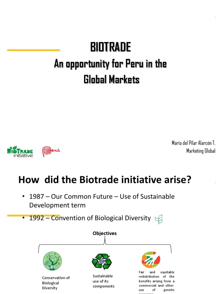Biotrade: Peru's Path to Sustainable Markets | PDF | Forest Stewardship ...