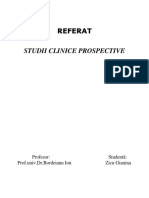 Referat -Studii Clinice Prospective z.g