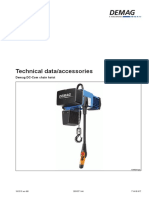 Technical Data Accessories DEMAG DC-COM Chain Hoist PDF