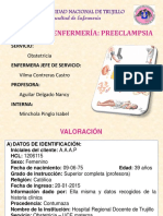 Proceso de Enfermería: Preeclampsia: Universidad Nacional de Trujillo