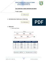 Calculo Del Aforo Del Canal