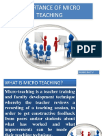 Importance of Microteaching