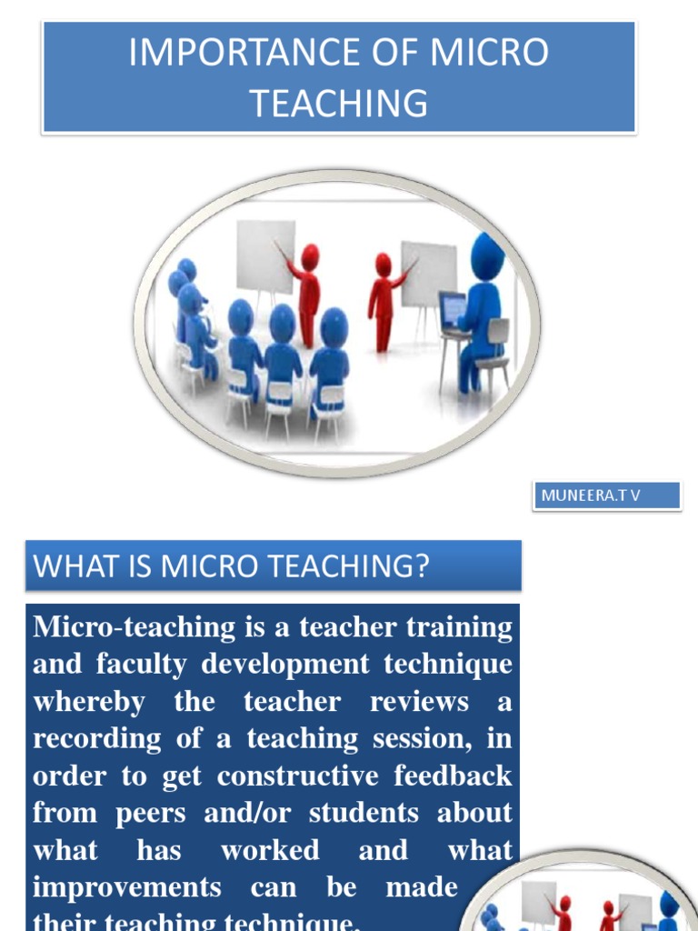 Importance of Microteaching Teachers Educational Psychology