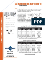 Over/Under Voltage - Adjustable Time Delay On Drop-Out: 12-120V - VA Series