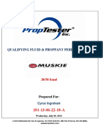Muskie Proppant LLC: Qualifying Fluid & Proppant Performance
