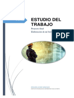 Estudio Del Trabajo Proyecto de Elaboración de Un Borrador de Pizarron