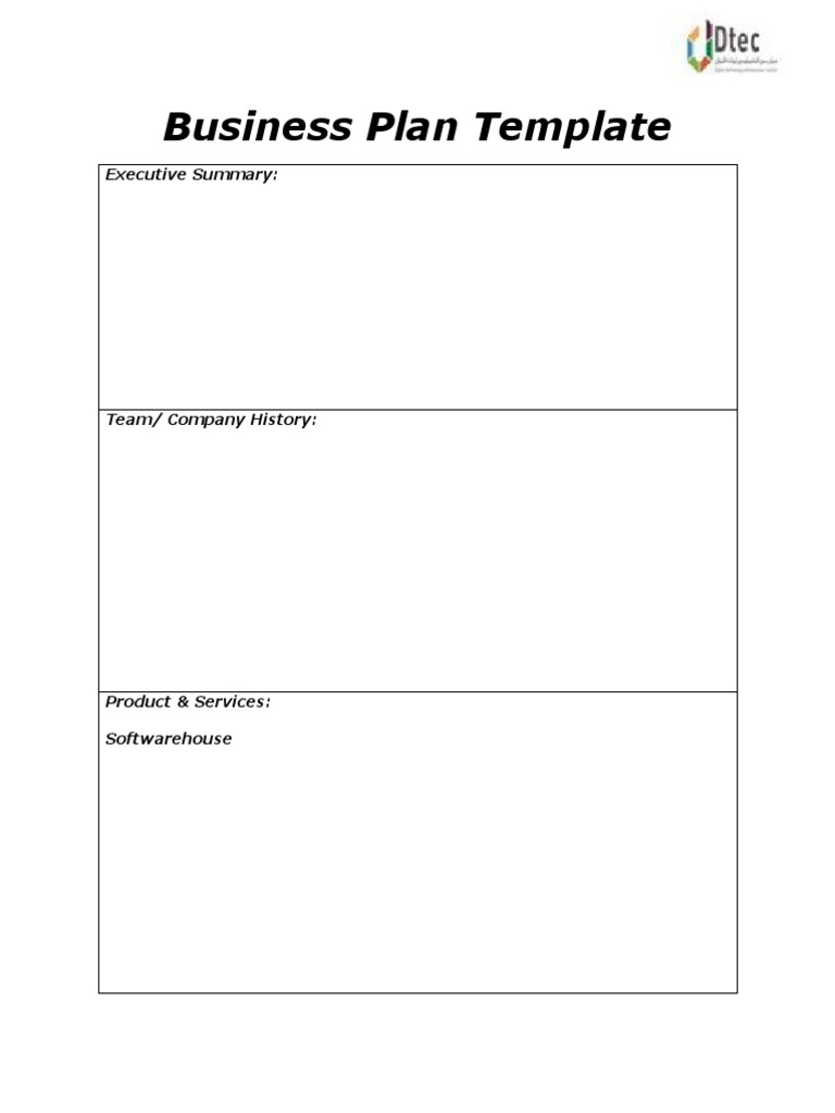 Business Plan Template: Executive Summary | PDF | Computers