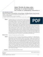 Revisão artigos tratamento obesidade intervenções multiprofissionais Brasil