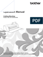 Operation Manual: Cutting Machine