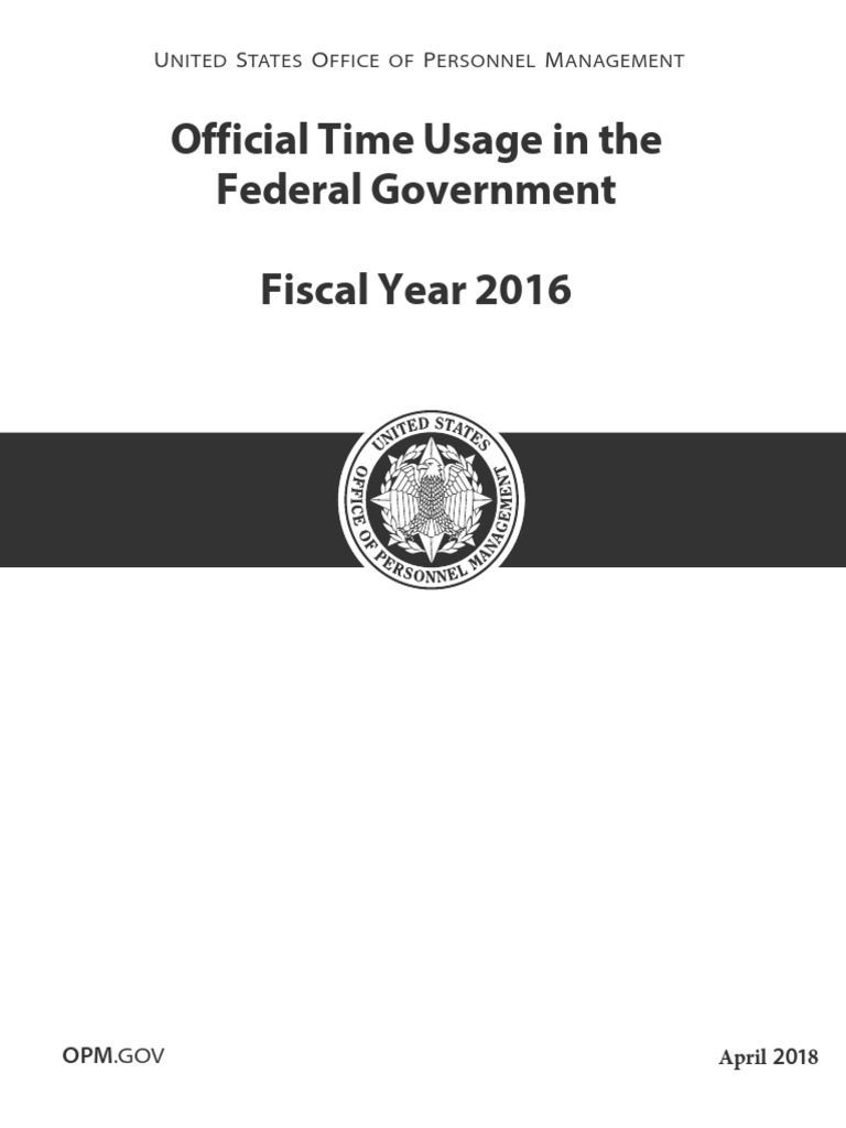Official Time Usage in Federal Government | PDF | Government ...