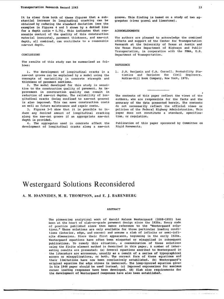 Westergaard Solutions PDF | PDF