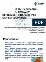 Surveilans Tikus Di Daerah Bersumber Binatang (Pes Dan Leptospirosis)