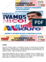 Plan de Movilizaciones de Maduro para El Cierre de 2018