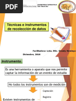 Técnicas e Instrumentos
