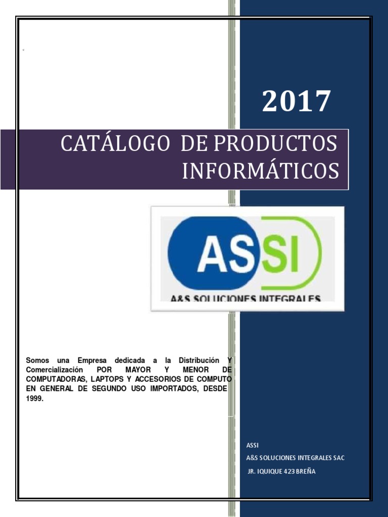 Catálogo de Productos Informáticos | PDF