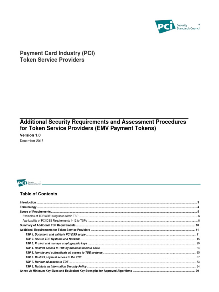 PCI TSP Requirements v23  Payment Card Industry Data Security For Pci Dss Gap Analysis Report Template