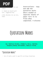 studenttaughtlesson  22quotation marks 22