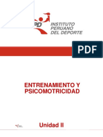 Entrenamiento Deportivo y Psicomotricidad - Presentación - Unidad II