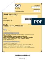 GCSE Chemistry: Unit 1 Foundation Tier