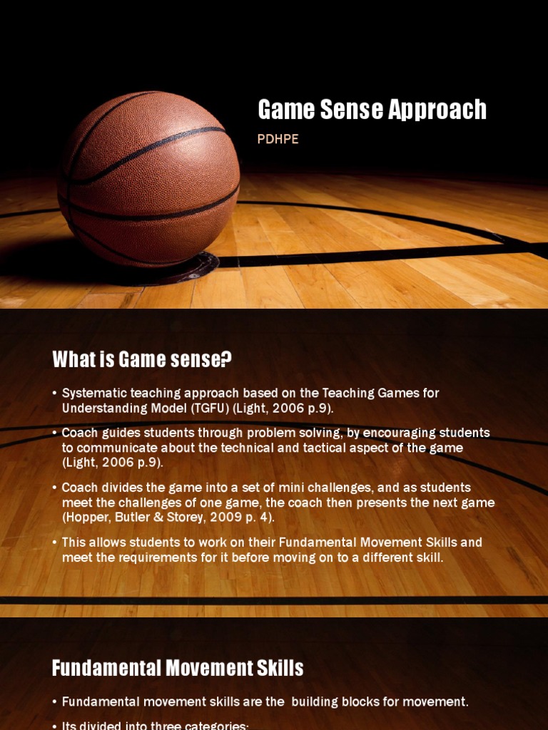 Game Sense Approach Pdhpe Physical Education Teachers