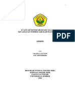 Evaluasi Sistem Drainase Jalan Jawa Kecamatan Sumber Sari Kabupaten Jember