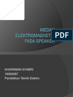 Medan Elektromagnetik Pada Speaker