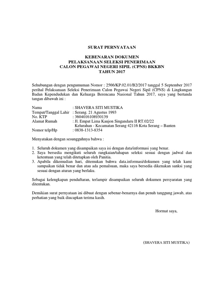 Apa Surat Sokongan Kebenaran