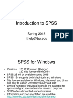 Introduction To SPSS