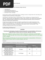 Lubricating Oil System Intervals59-003