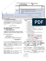 Guia de Aprendizaje. - Segundo de Bachillerato