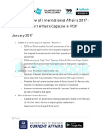 Yearly Review of International Affairs 2017 Current Affairs Capsule in PDF