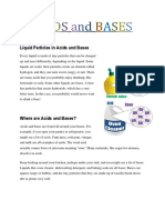 Liquid Particles in Acids and Bases