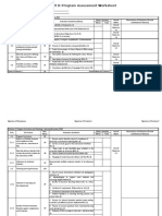 Part B-Program Assessment Worksheet