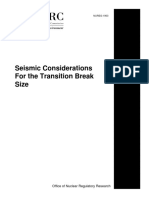 NUREG-1903-Seismic Considerations For The Transition Break Size