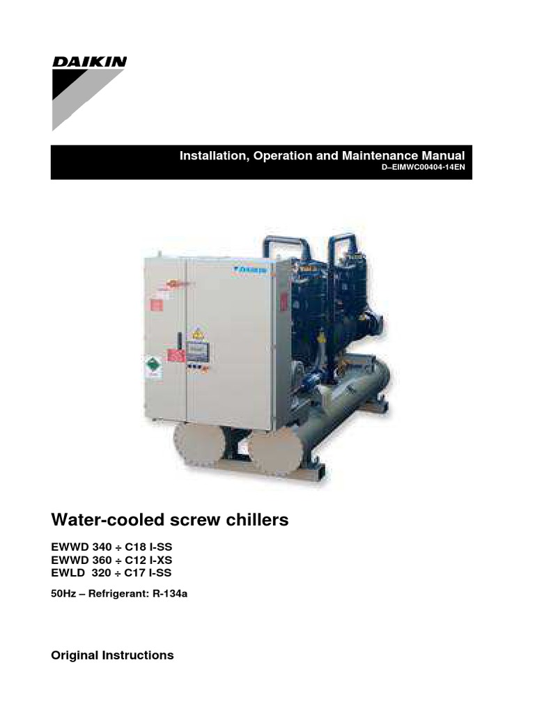 Chiller Manual | PDF | Refrigeration | Heat Exchanger