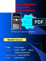 Penggunaan Kalkulator Dalam P & P Matematik Tambahan