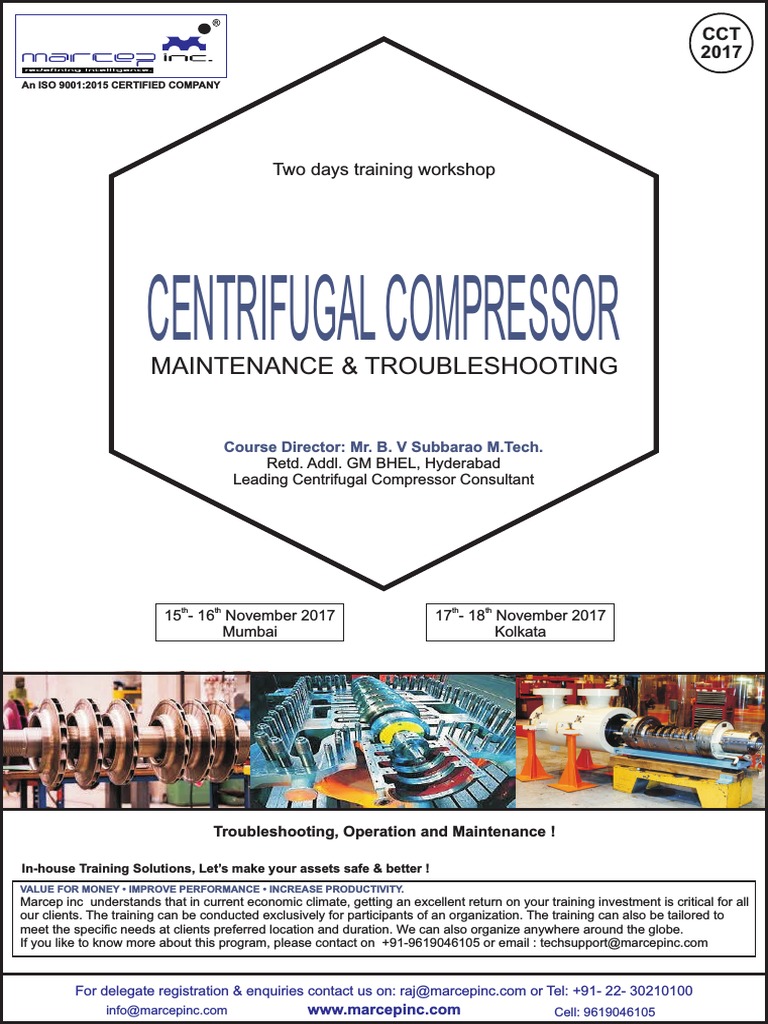 Centrifugal Compressor Training Course | PDF | Business | Nature