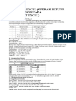 Modul Ms - Excel (Operasi Hitung Rumus, Fungsi Pada Microsoft Excel)