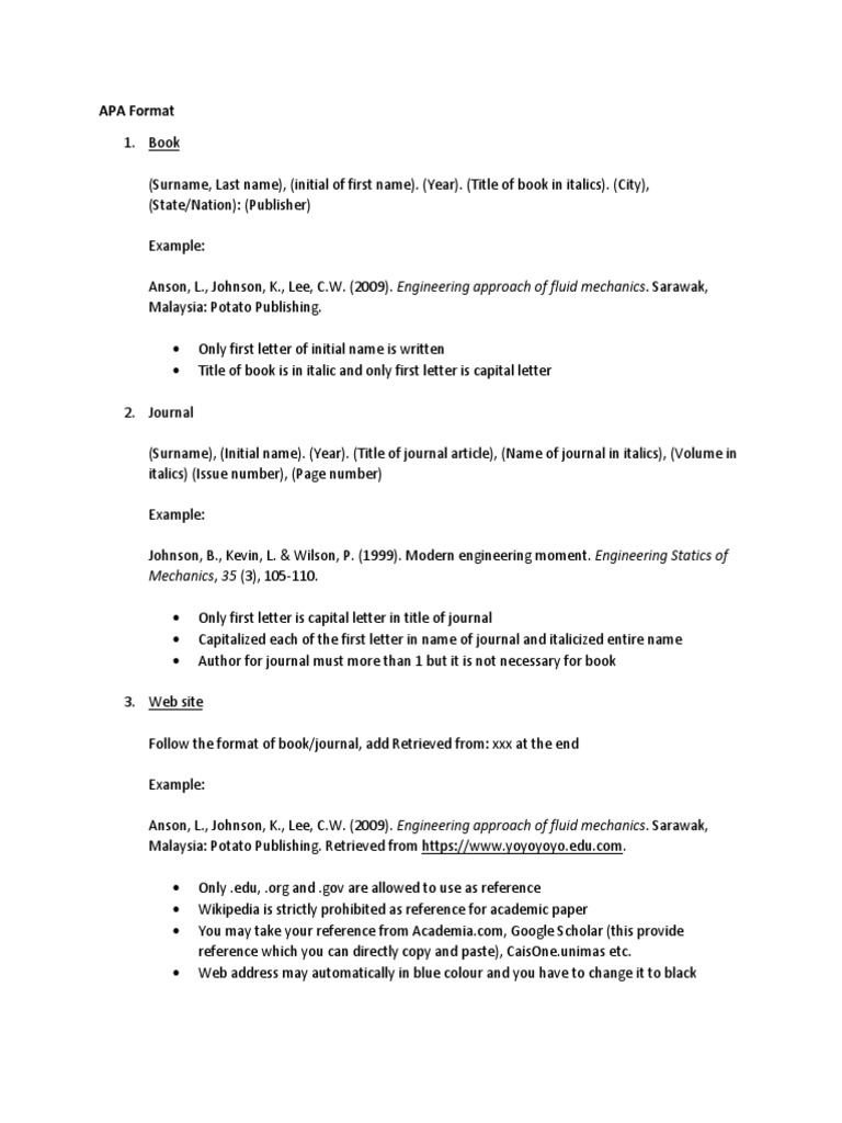 APA Format: Mechanics, 35 (3), 105-110 | PDF