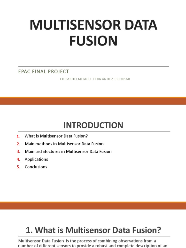 Multisensor Data Fusion Overview | PDF | Computers | Technology ...