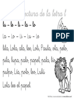 Ficha de Lectura de La Letra L