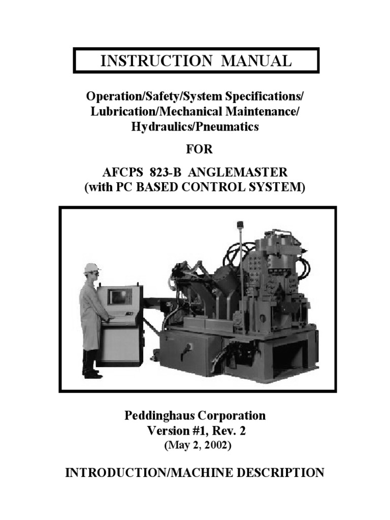 766 Complete Manual Anglemaster PDF Elevator Numerical Control