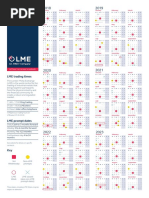 LME Trading Calendar 2018 2028