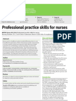 Professional Practice Skills For Nurses