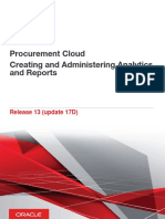 Procurement Cloud Creating and Administering Analytics and Reports