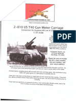 US T40 Gun Motor Carriage - Commander Series Model Instructions 1-35 Scale