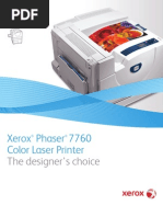 Xerox Phaser 7760 Color Laser Printer: The Designer's Choice