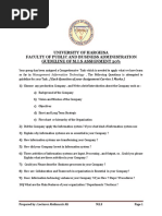 Guideline For Assingmnet M I S