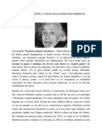 Gabriela Dobrescu-Einstein a Furat Faimoasa Formula de La Un Italian