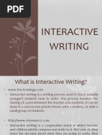 Creative Writing (Interactive Writing)